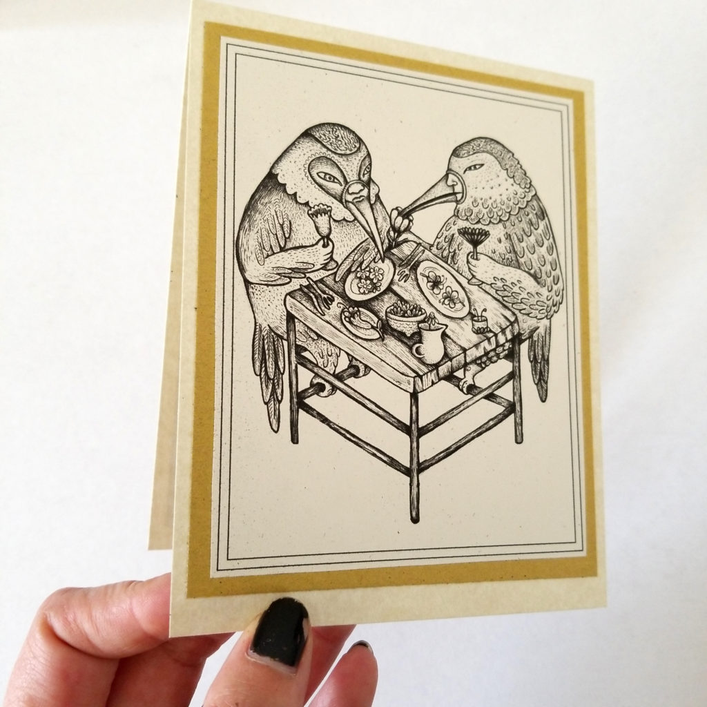 Bird Dreams Feast - Note Card