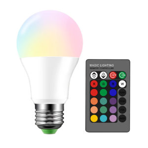 Image of a color changing bulb and controller