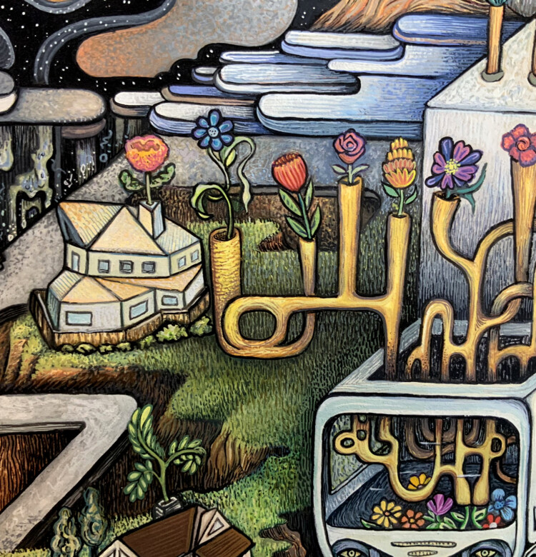 The Flower Factory By Poxodd (Close Up)
