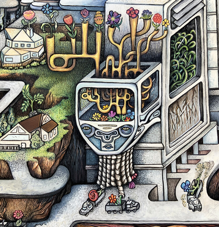 The Flower Factory By Poxodd (Close Up)